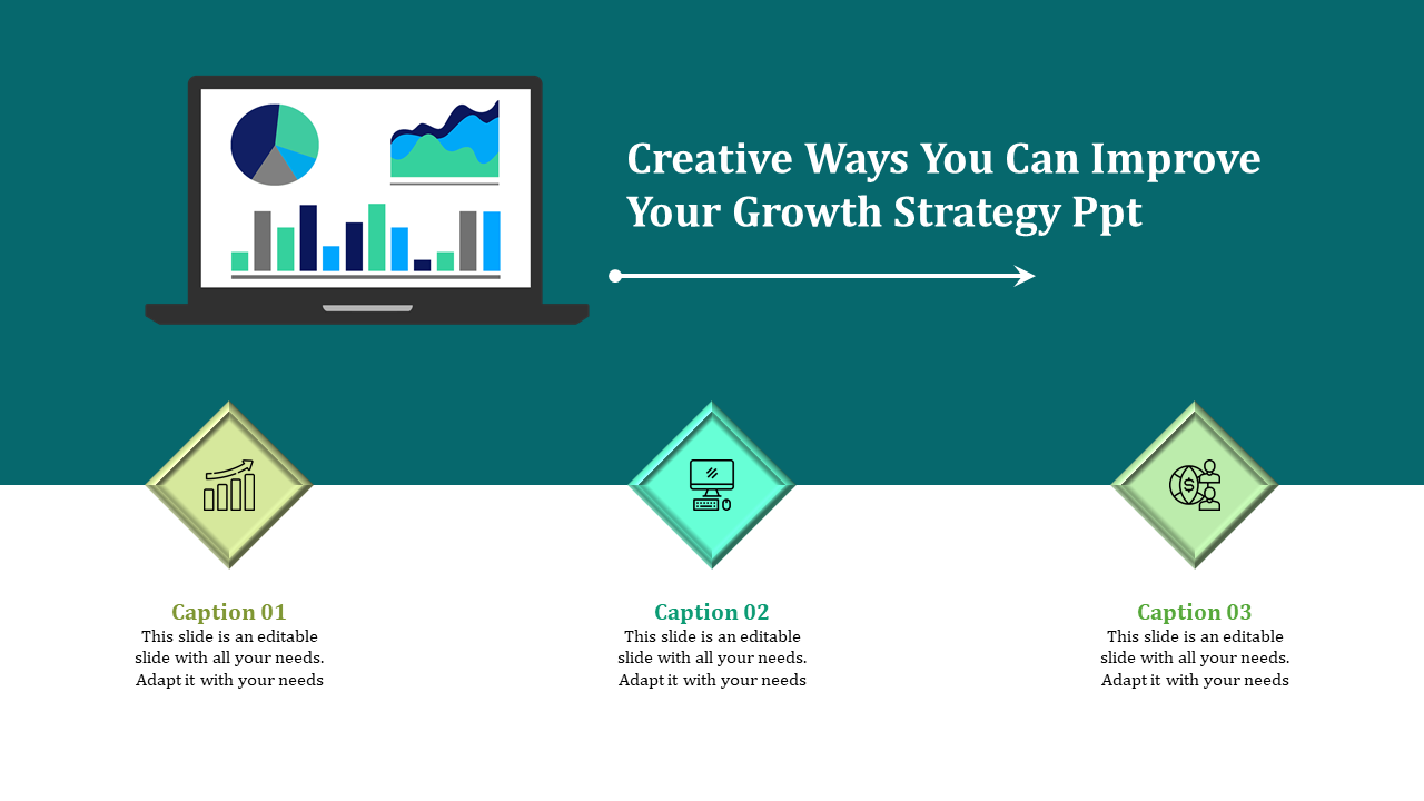Three Node Growth Strategy PPT Presentation